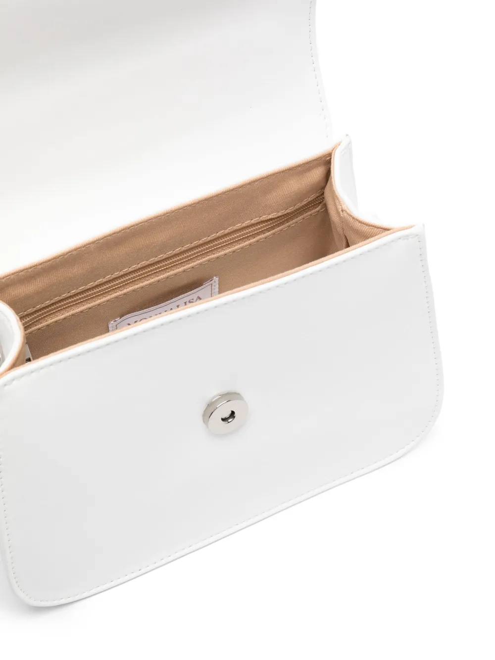 Monnalisa Schoudertas met strikdetail Wit