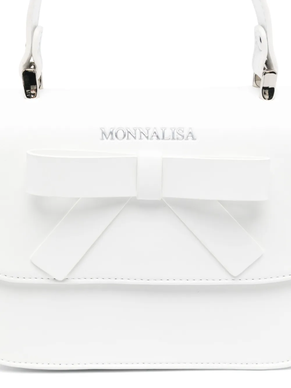 Monnalisa Schoudertas met strikdetail Wit