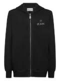Philipp Plein logo-patch hoodie - Black