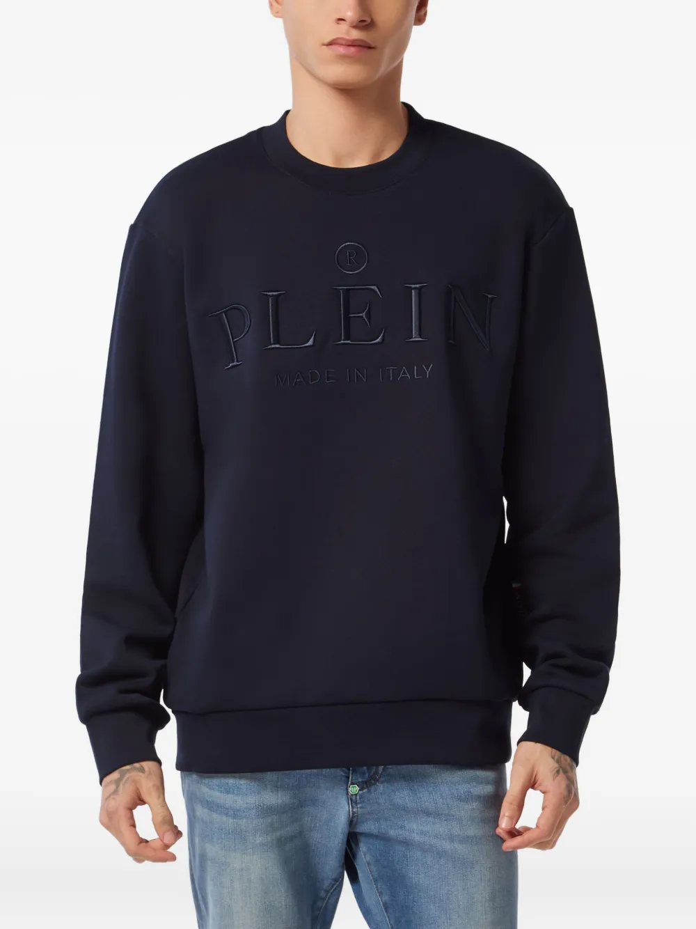 Philipp Plein Katoenen sweater Blauw