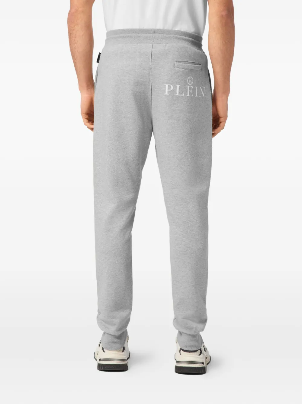 Philipp Plein Trainingsbroek met logopatch Grijs