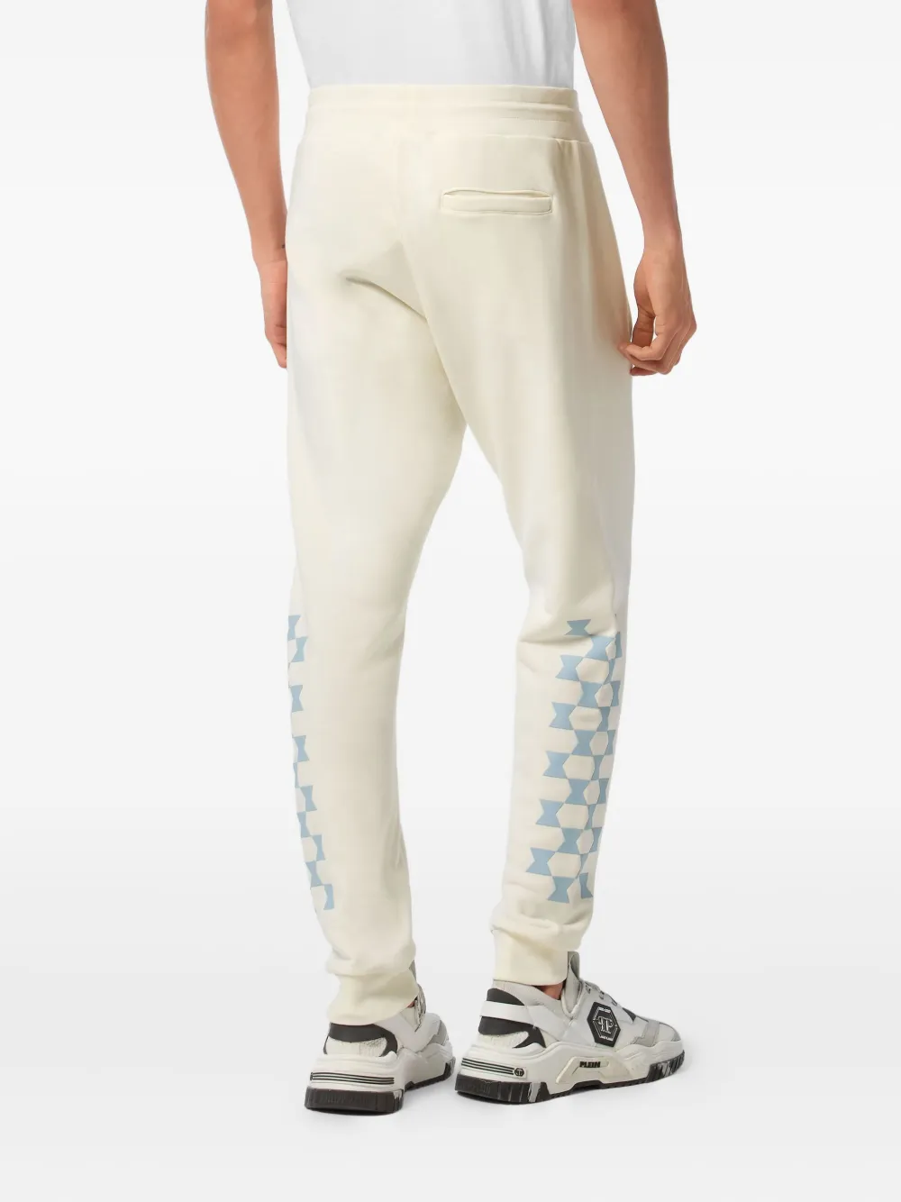 Philipp Plein Trainingsbroek met logopatch Beige