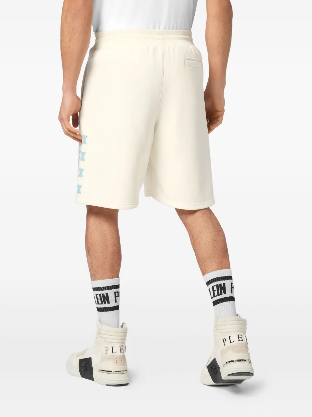 Philipp Plein Checkmate shorts Wit