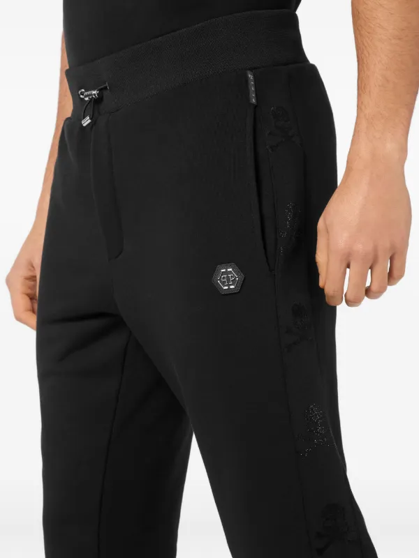 PHILIPP PLEIN☆フィリッププレイン☆スカル☆トラックパンツ Philipp Plein スカル トラックパンツ | ブラック | FARFETCH JP