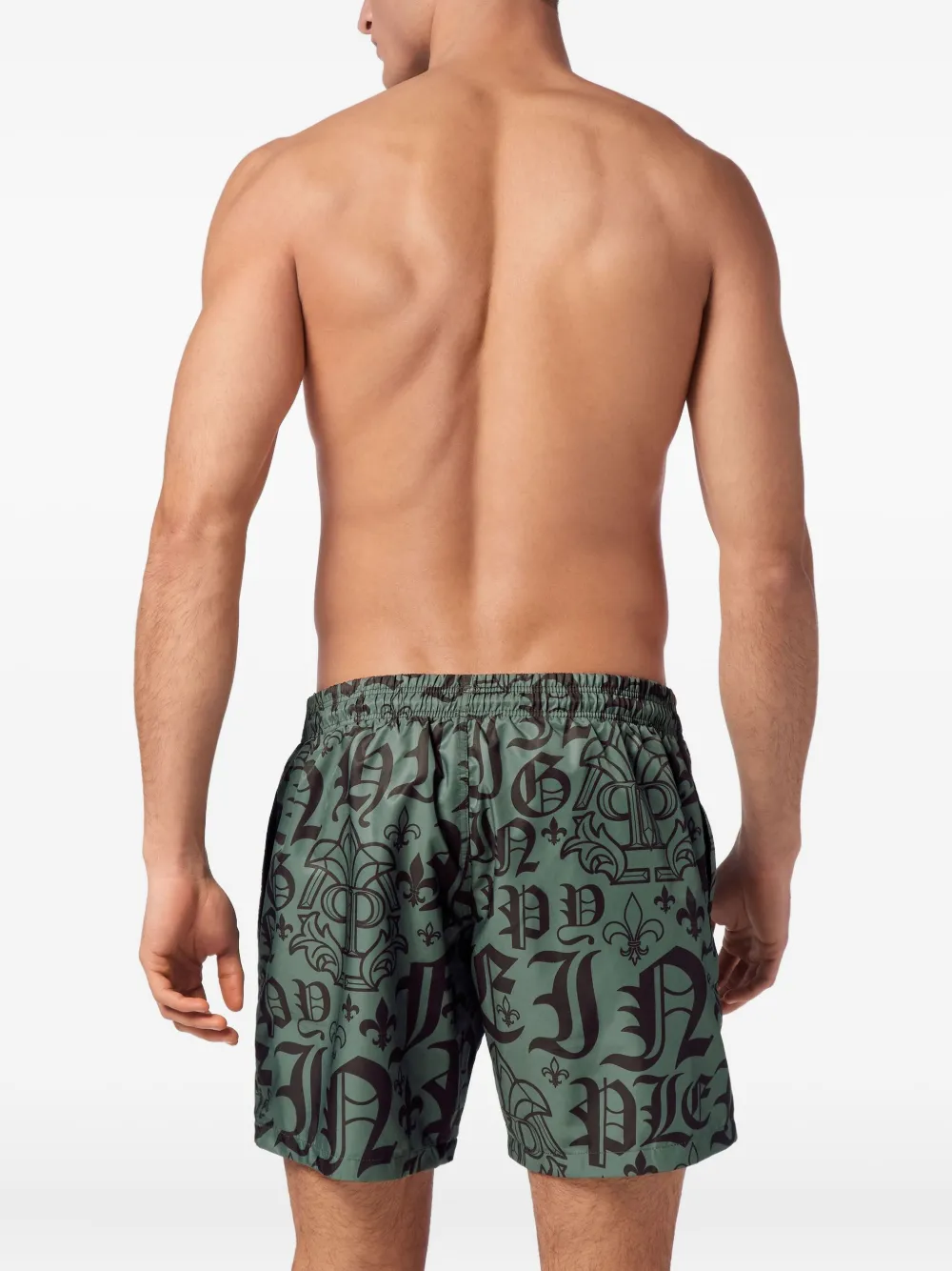 Philipp Plein Boxer zwembroek Groen