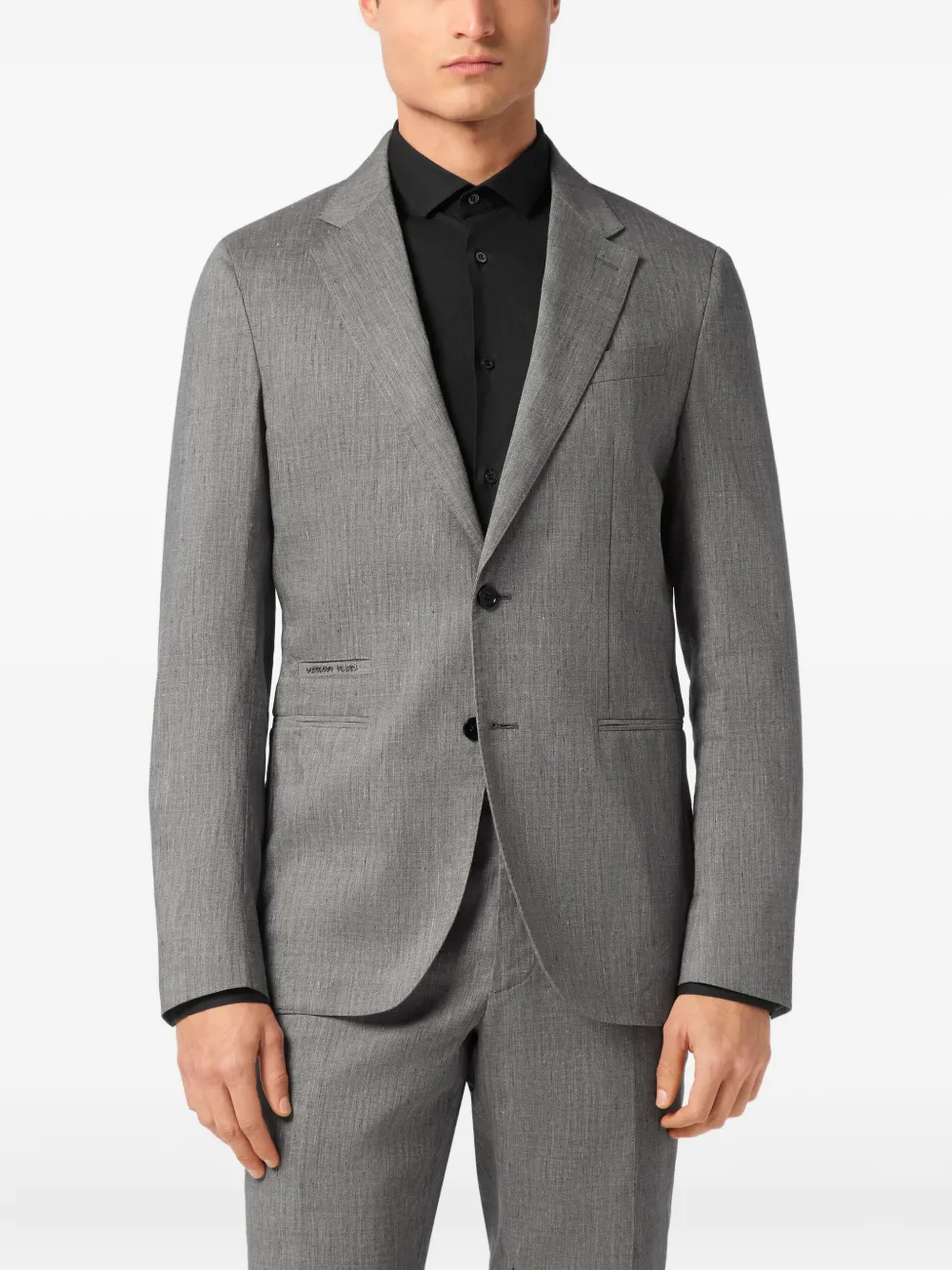 Philipp Plein linen blazer Grijs