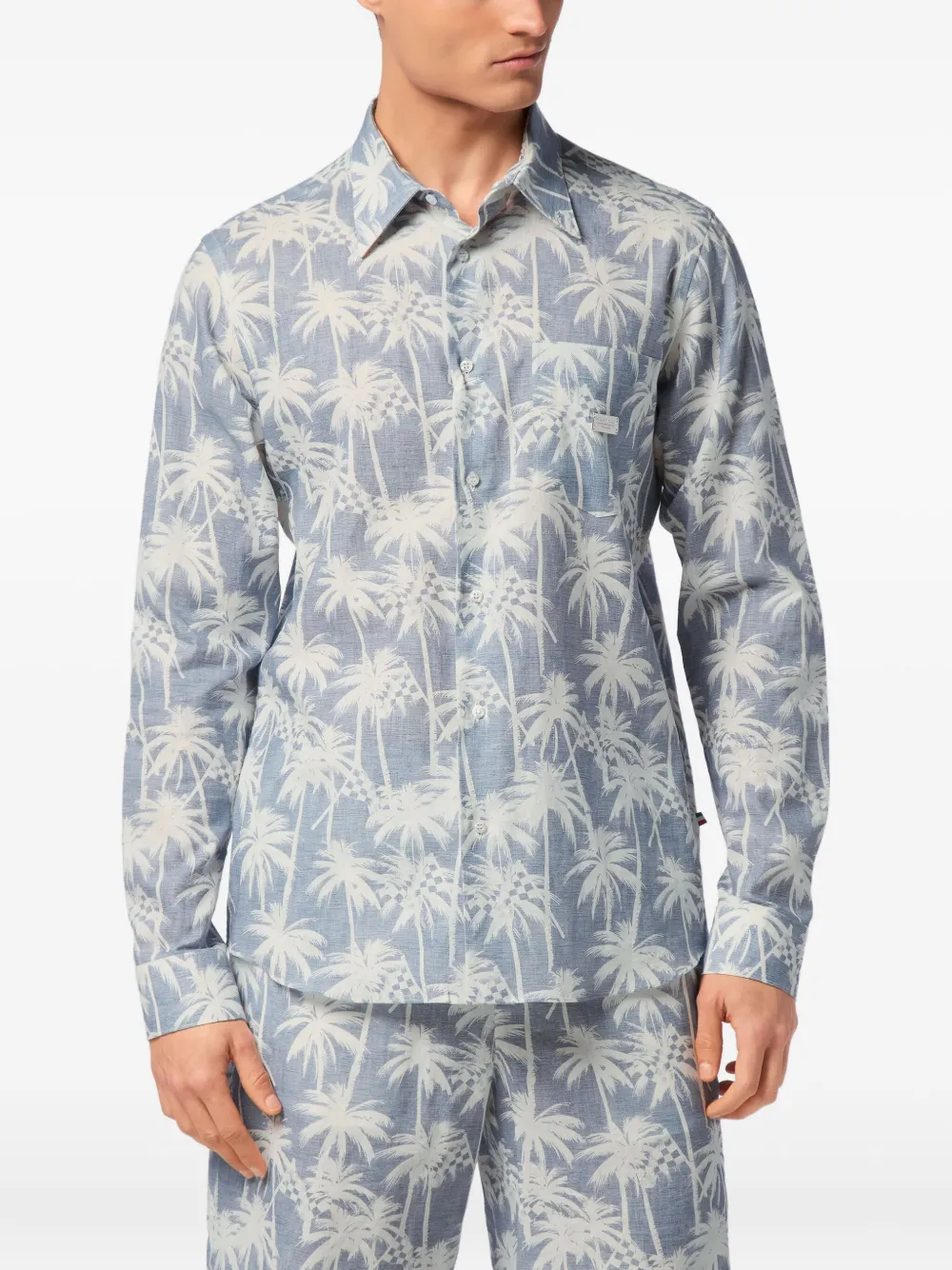 Philipp Plein Sugar Daddy overhemd Blauw