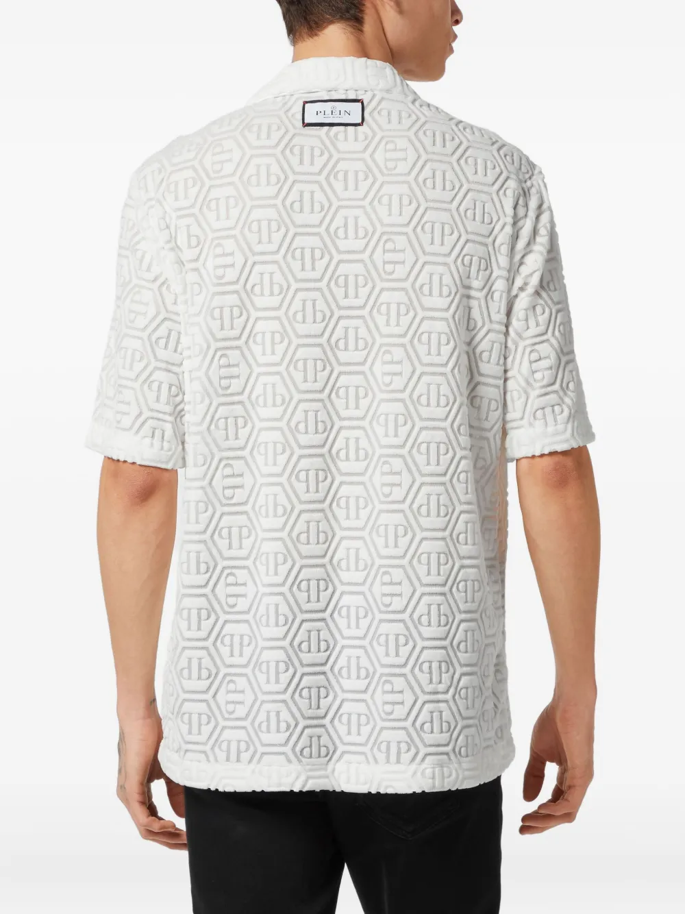 Philipp Plein Overhemd met monogram Wit