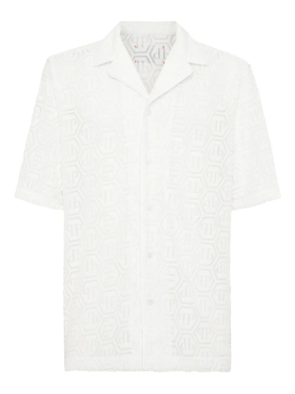 Philipp Plein Overhemd met monogram Wit