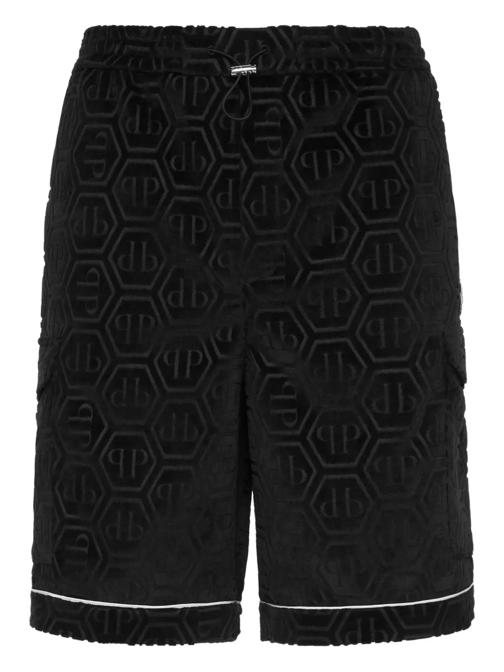 Philipp Plein monogram-pattern shorts | Black | Image 1