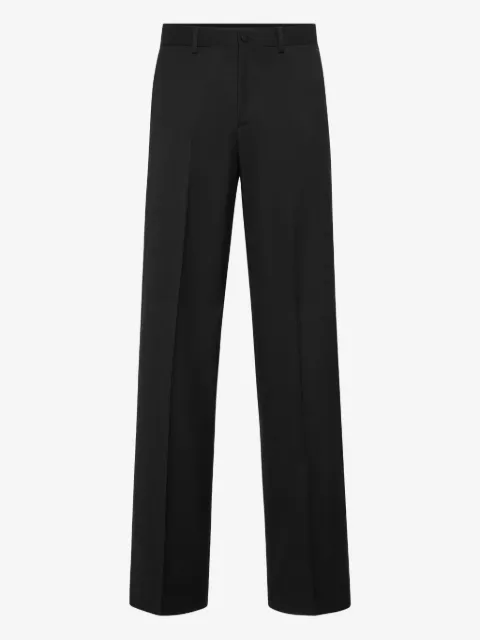 Philipp Plein pantalones anchos de lana