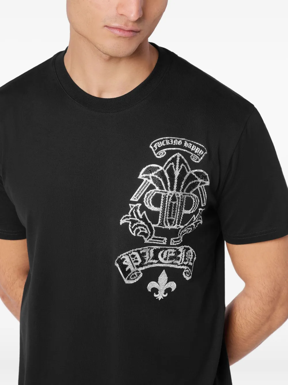 Philipp Plein Katoenen T-shirt Zwart