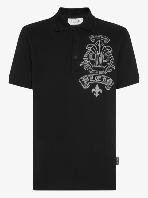 Philipp Plein playera tipo polo Strass Tattoo