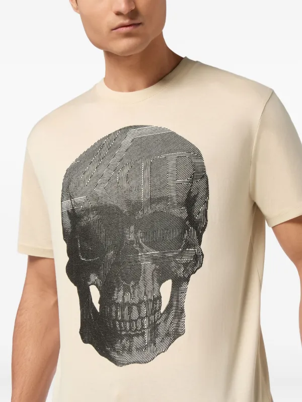 Philipp Plein スカル Tシャツ | ニュートラル | FARFETCH JP