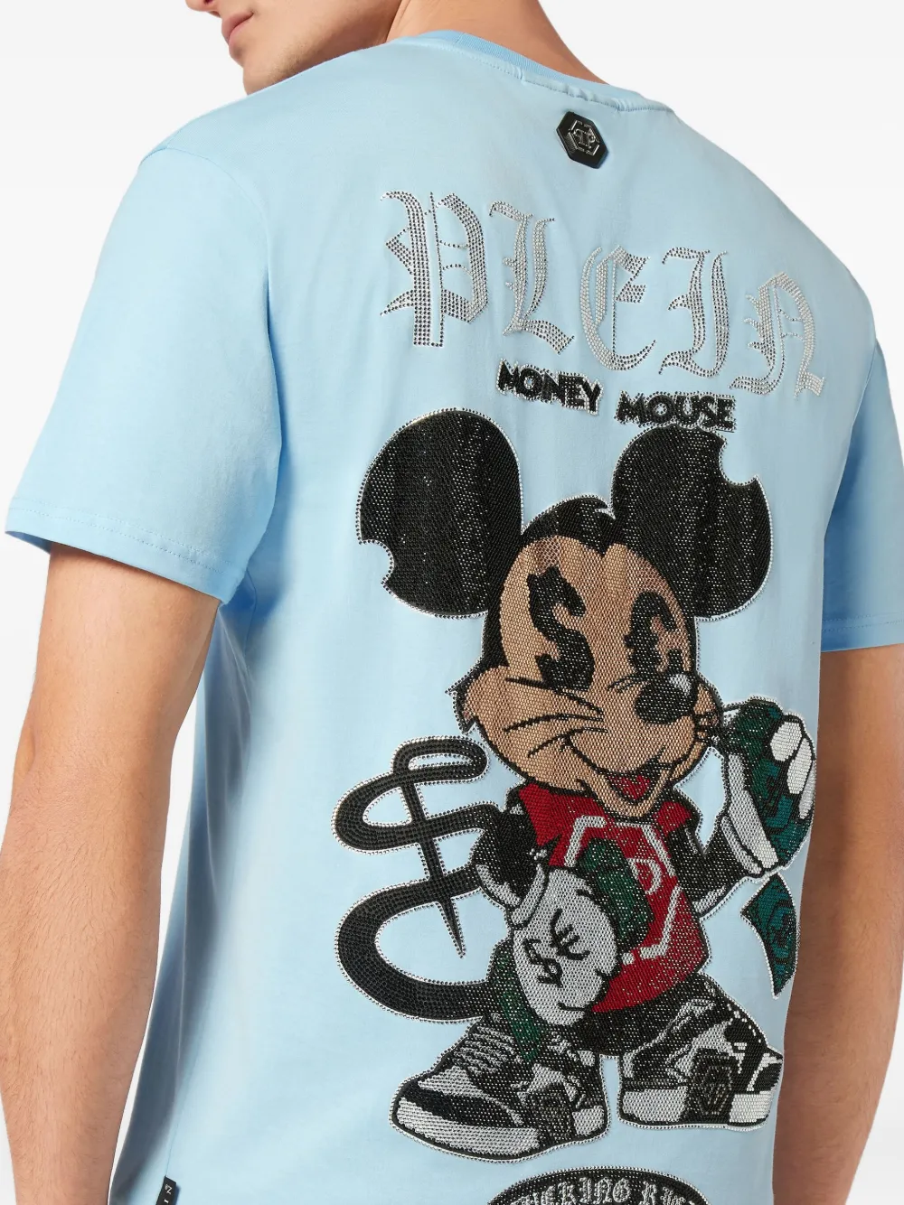 Philipp Plein Money Mouse T-shirt Blauw