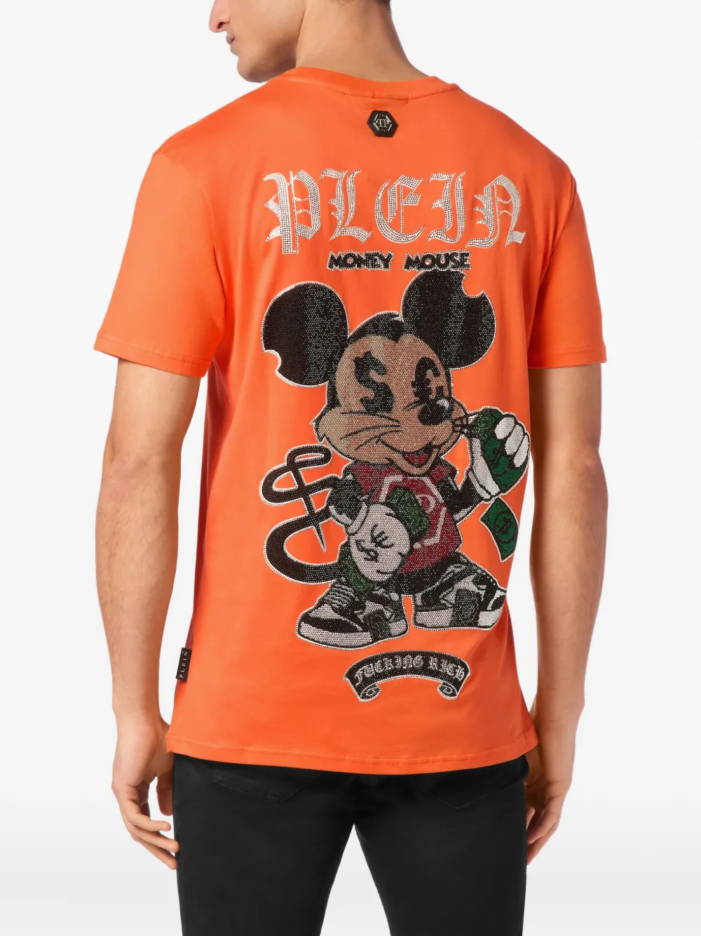 Philipp Plein Money Mouse T-shirt Oranje