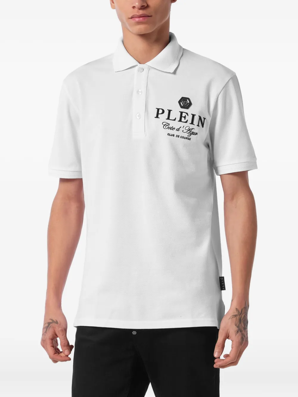 Philipp Plein SS Club The Course poloshirt Wit