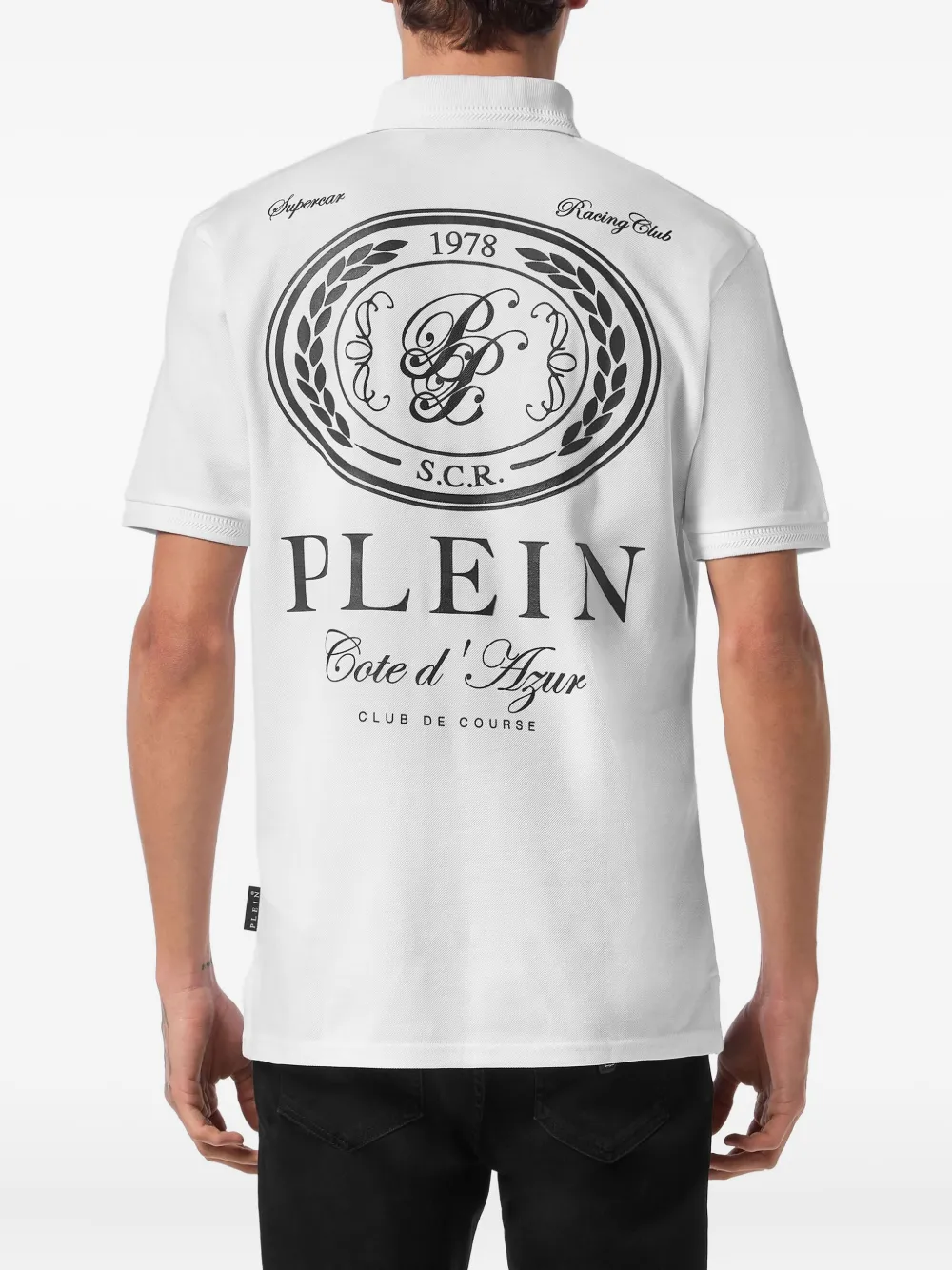 Philipp Plein SS Club The Course poloshirt Wit