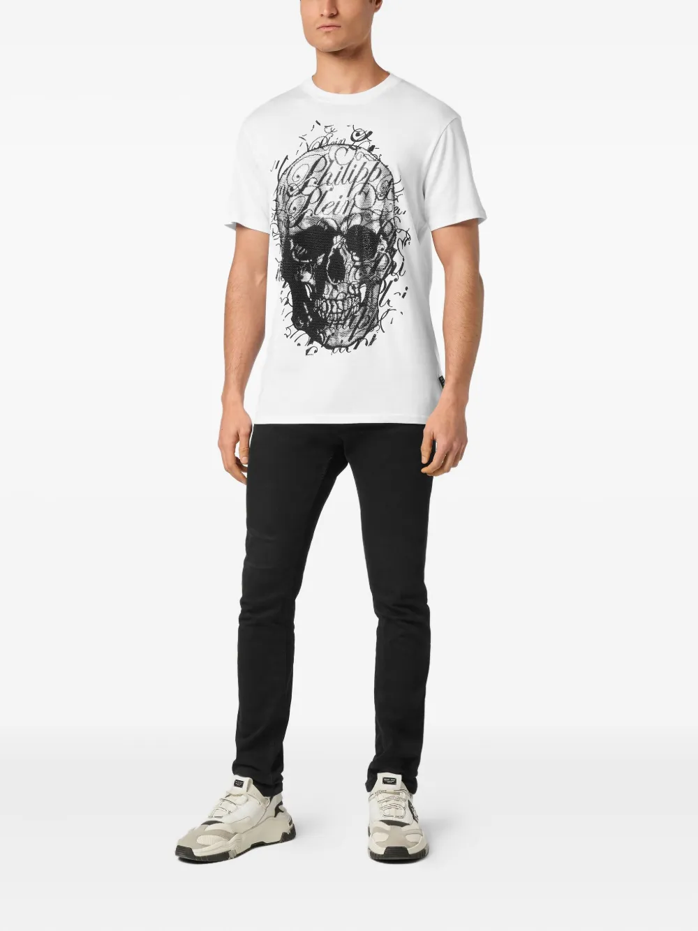 Philipp Plein playera Skull Coursive | Playeras | Image 2