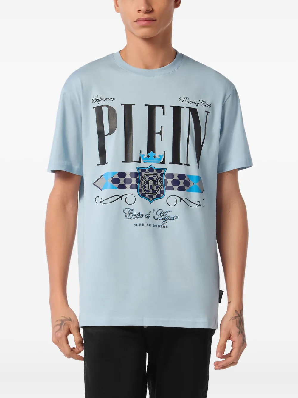 Philipp Plein Stemma T-shirt Blauw