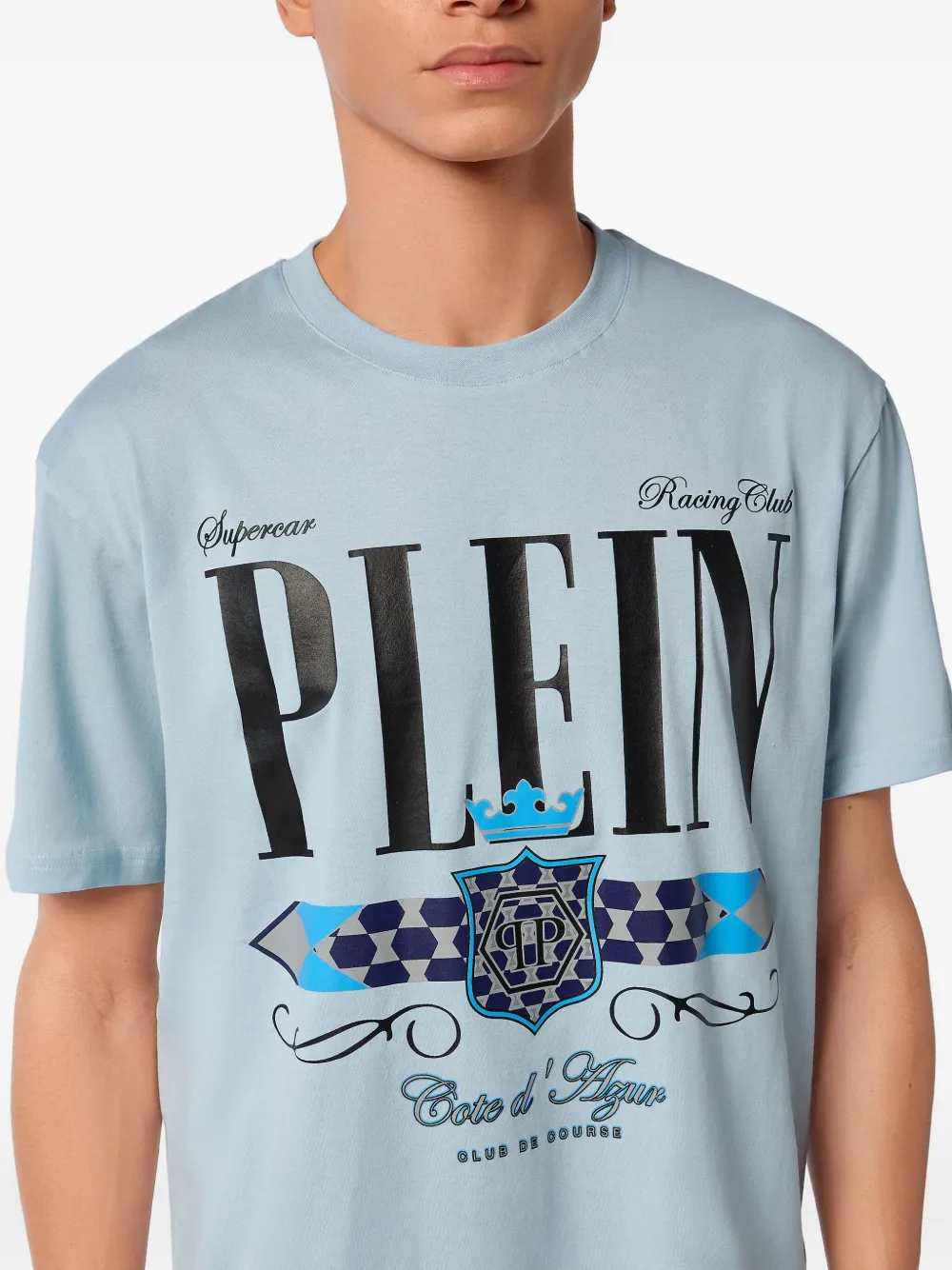 Philipp Plein Stemma T-shirt Blauw