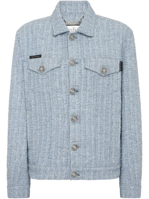 Philipp Plein tweed cropped jacket