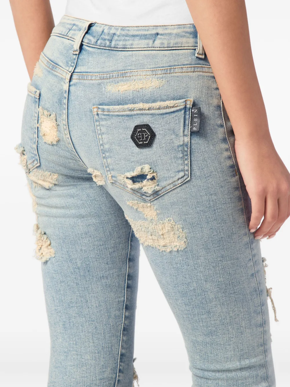 PHILIPP PLEIN HIGH-WAIST JEANS