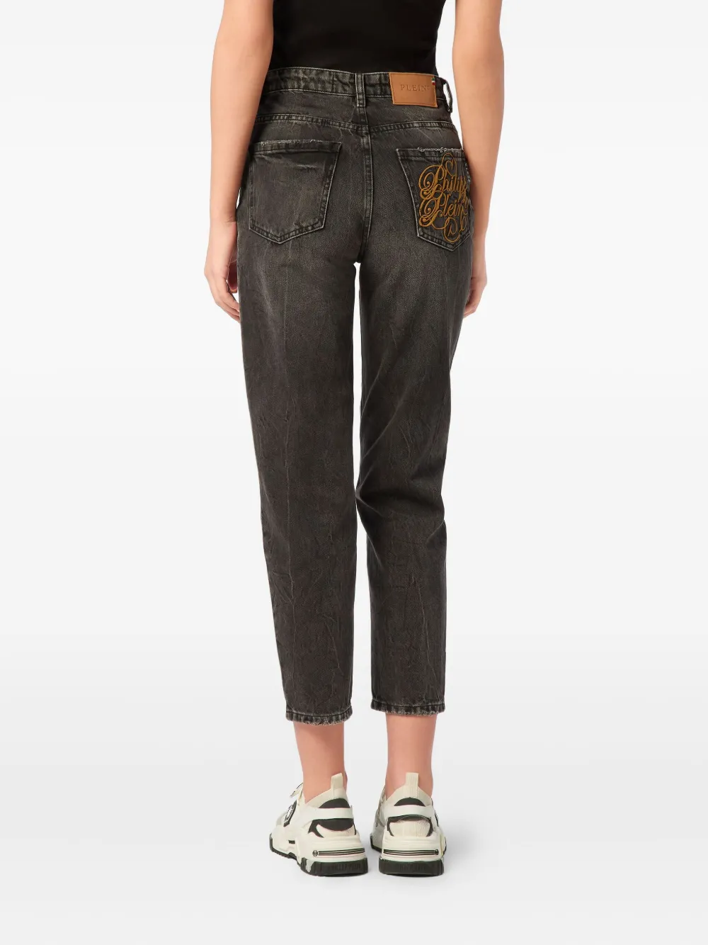 Philipp Plein Mom-fit jeans Grijs