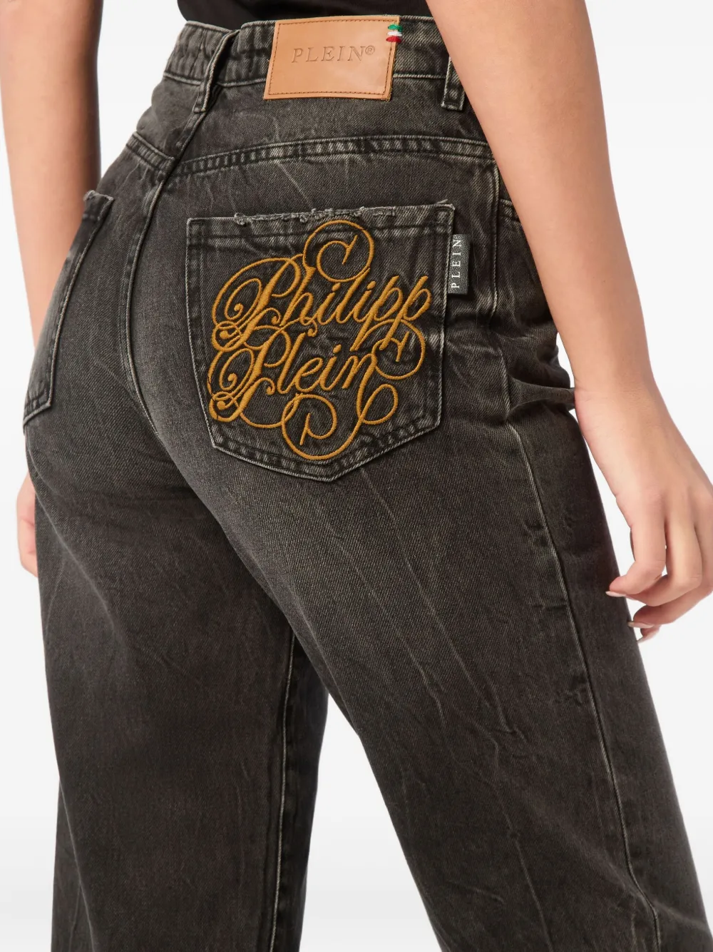 Philipp Plein Mom-fit jeans Grijs