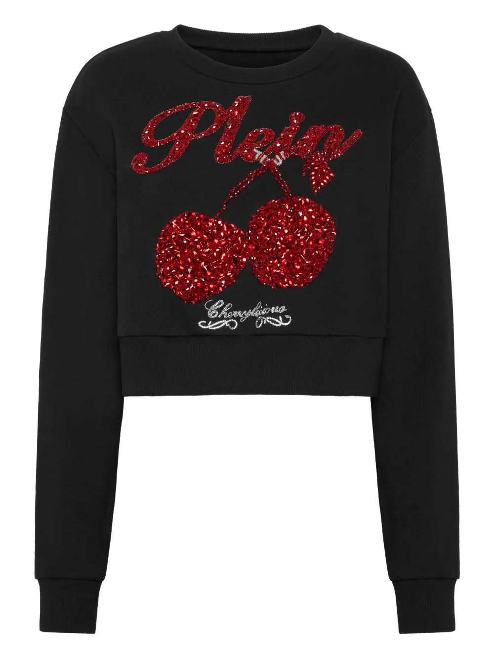 Philipp Plein cherries embellished sweatshirt | Black | Image 1