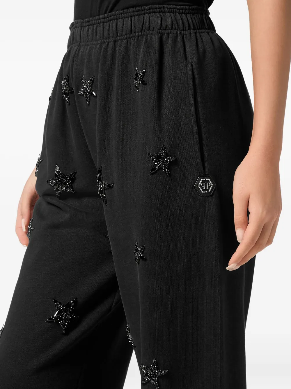 Philipp Plein star-embellished joggers Zwart