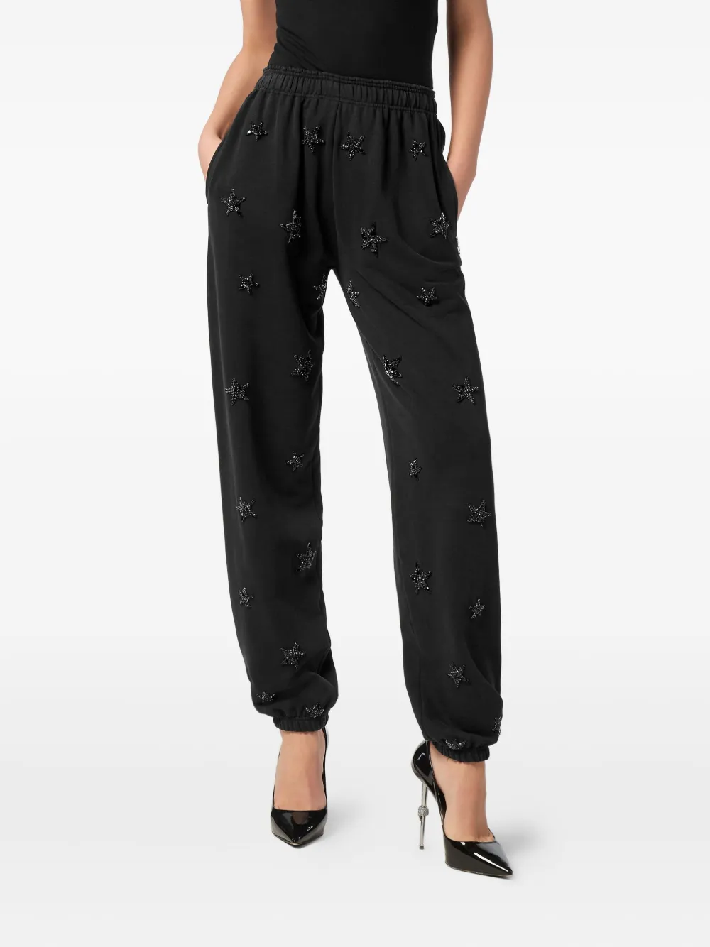 Philipp Plein star-embellished joggers Zwart