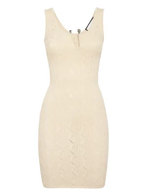 Philipp Plein Monogram Midi Dress | White | FARFETCH