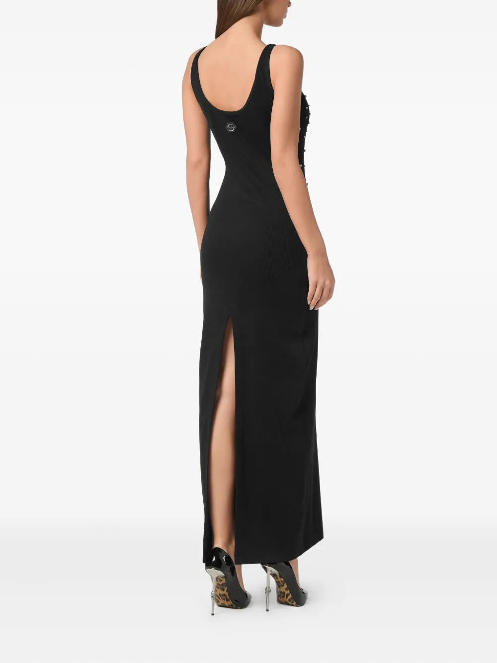 Philipp Plein rhinestone-embellished dress Zwart
