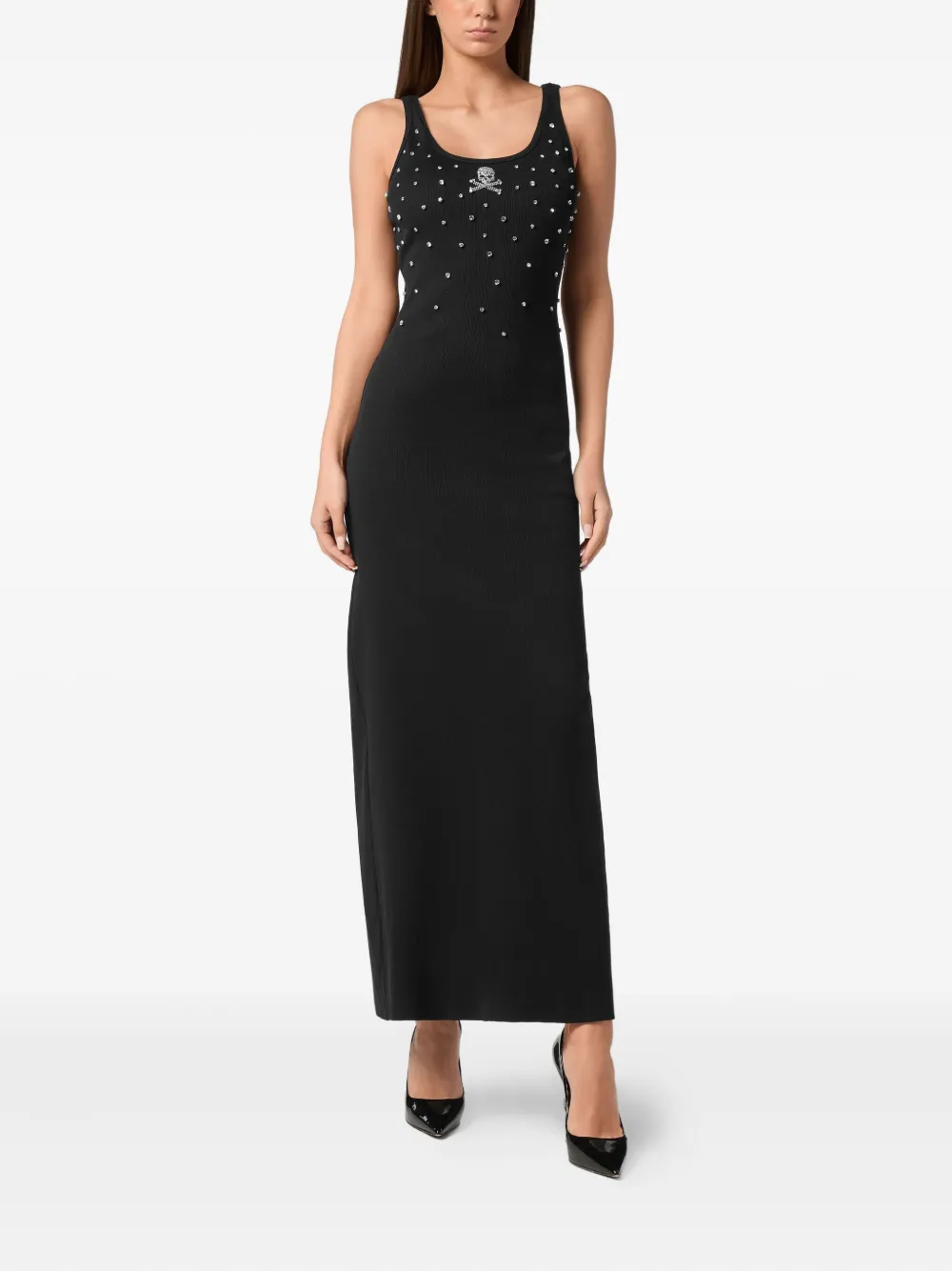 Philipp Plein rhinestone-embellished dress Zwart