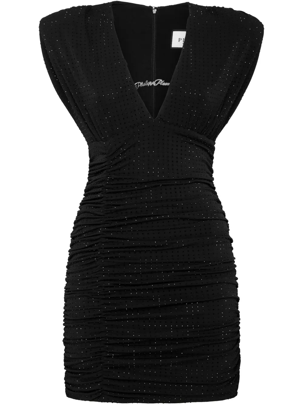 Philipp Plein Jersey mini-jurk Zwart
