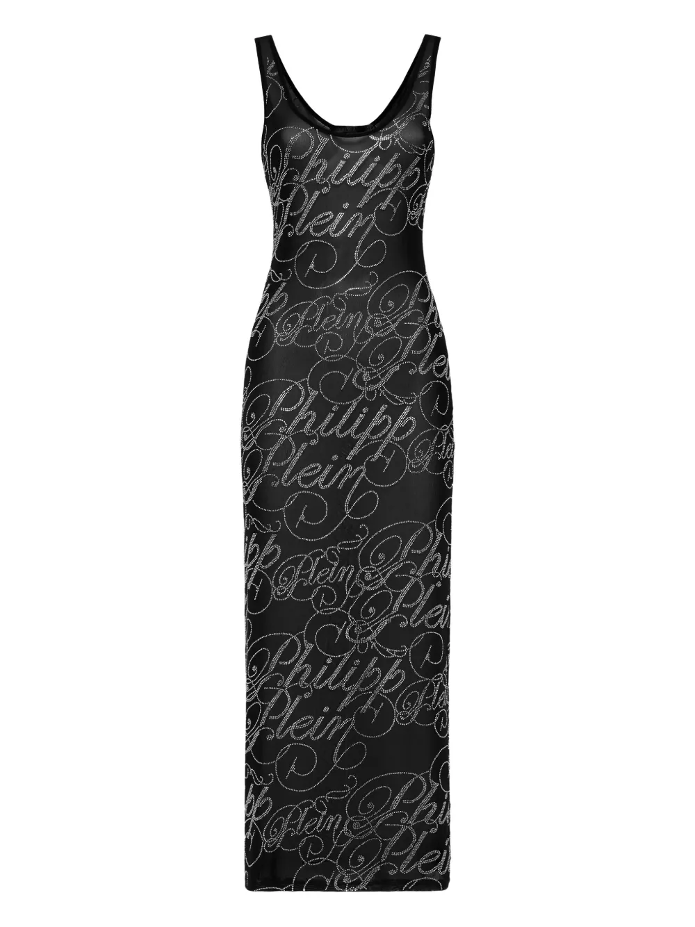 Philipp Plein Iris maxi-jurk Zwart