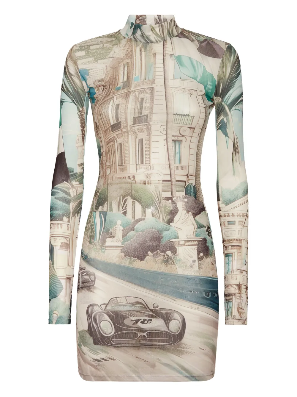 Philipp Plein Racing mini-jurk Beige