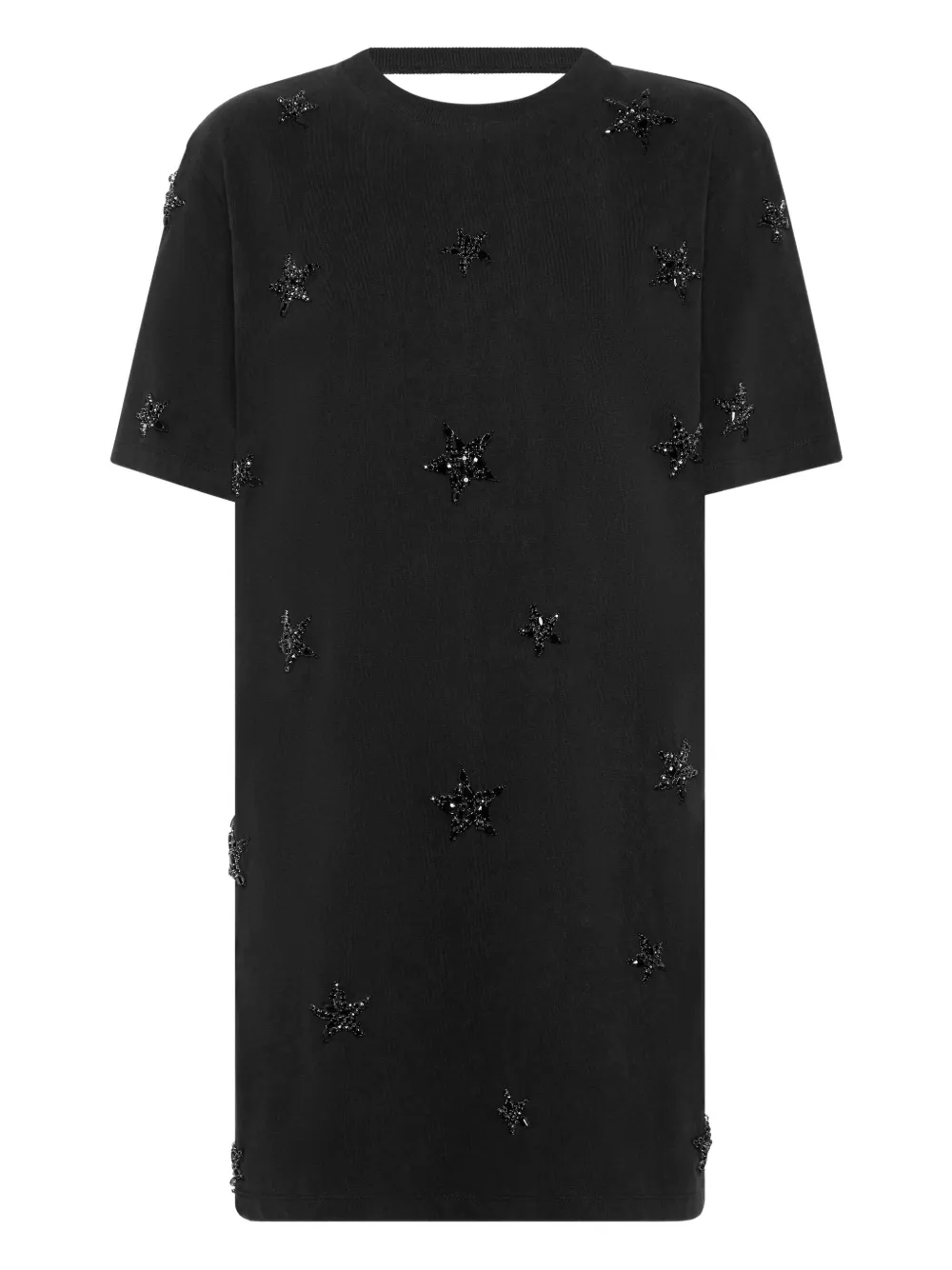 Philipp Plein star-embellished mini dress Zwart