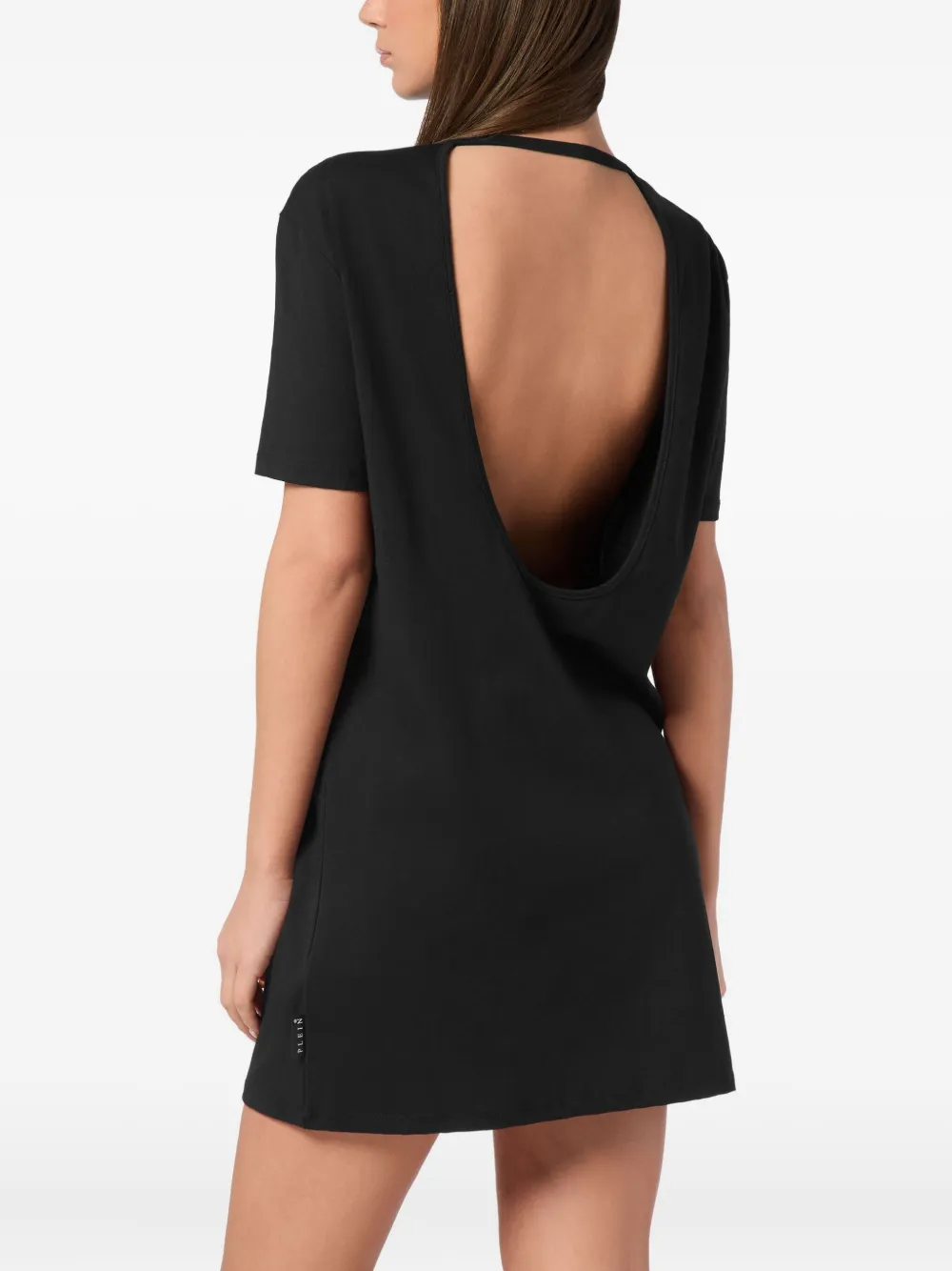 Philipp Plein Mini-jurk met logoprint Zwart