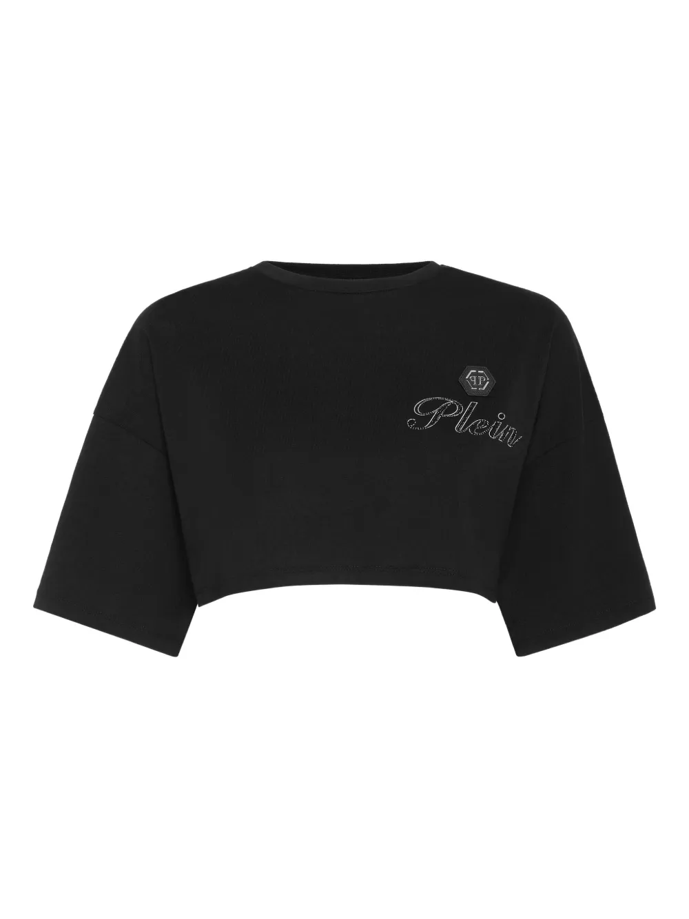 Philipp Plein T-shirt verfraaid met stras Zwart