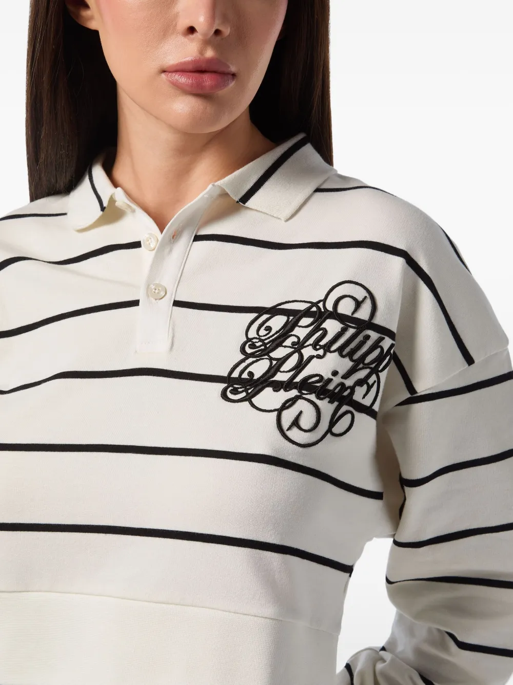 Shop Philipp Plein Cotton Polo Top