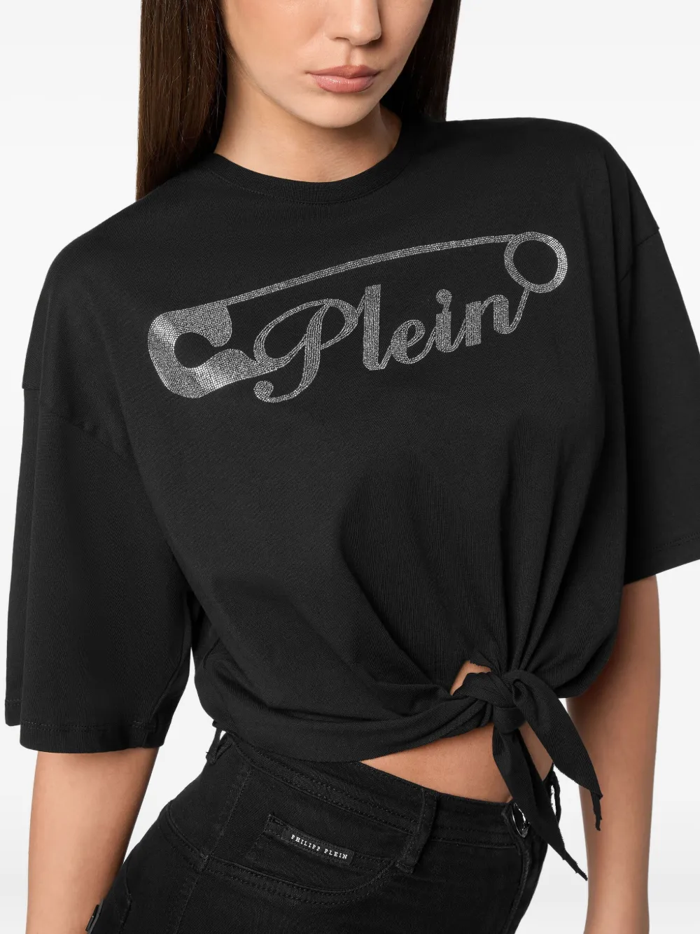 Philipp Plein T-shirt met logoprint Zwart