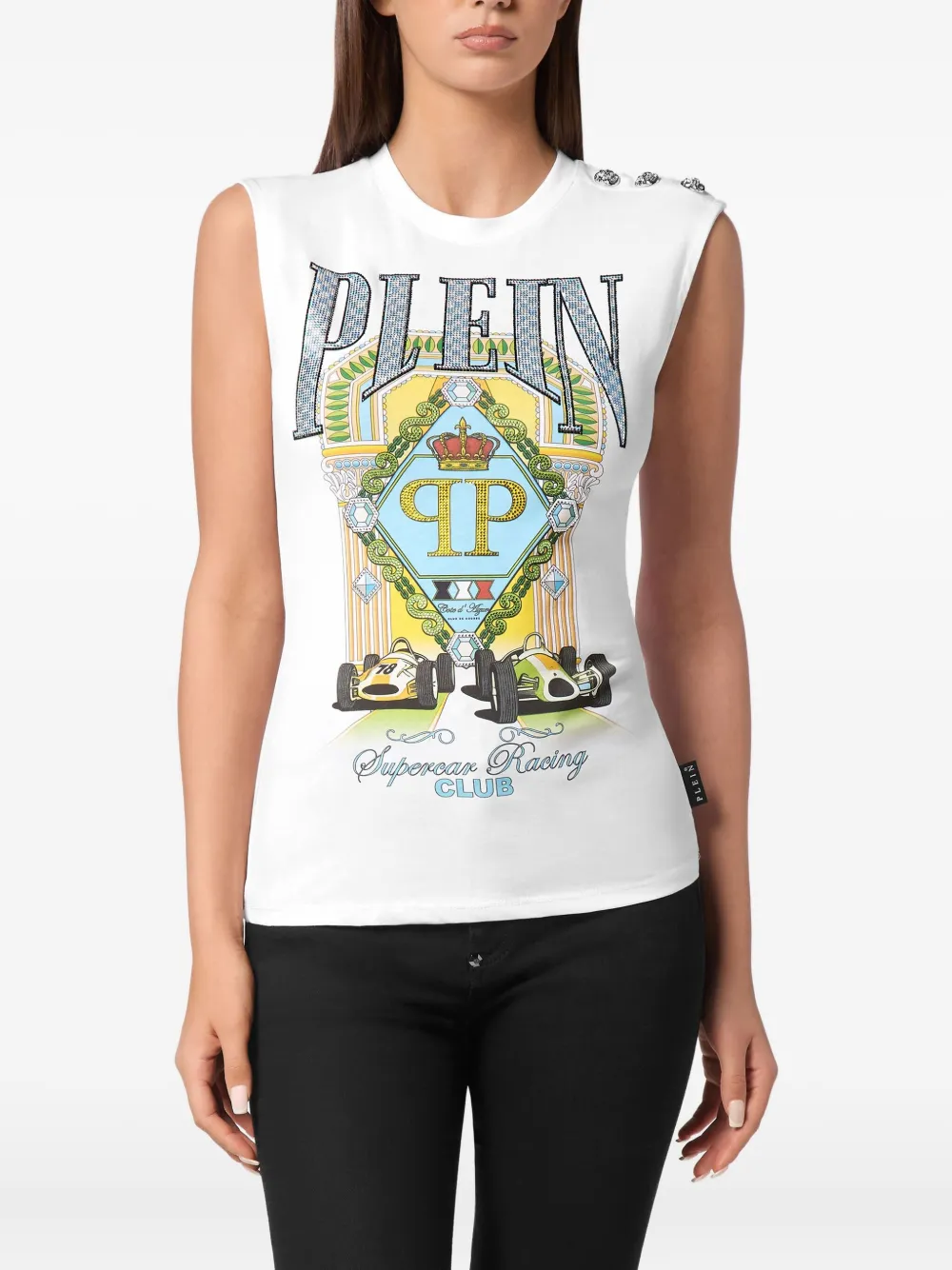 PHILIPP PLEIN SUPERCAR RACING CLUB TANK TOP