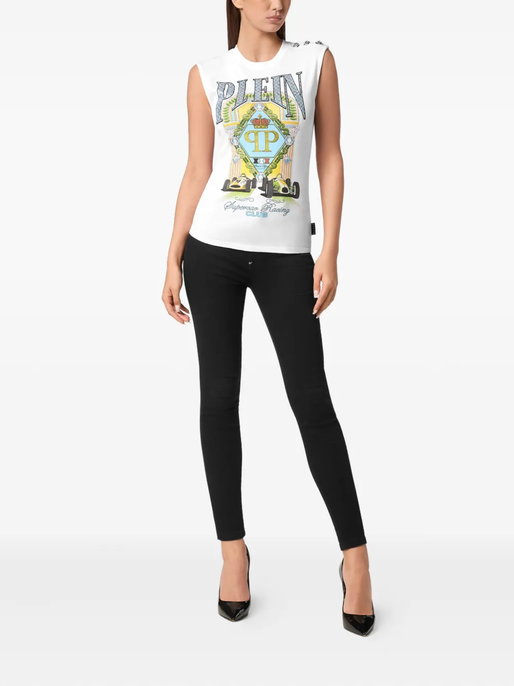 PHILIPP PLEIN SUPERCAR RACING CLUB TANK TOP