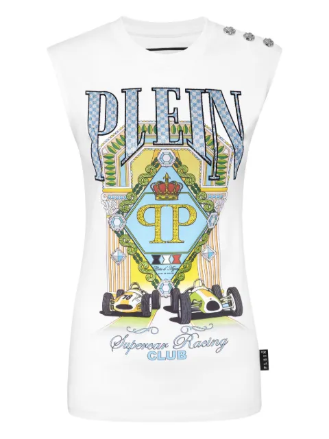 Philipp Plein Supercar Racing Club tank top