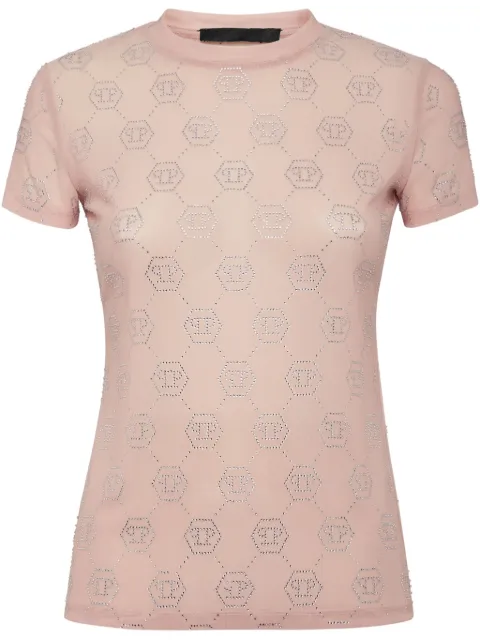 Philipp Plein Pure Monogram Strass T-shirt 