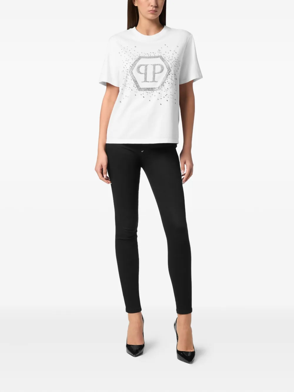 Shop Philipp Plein Hexagon T-shirt