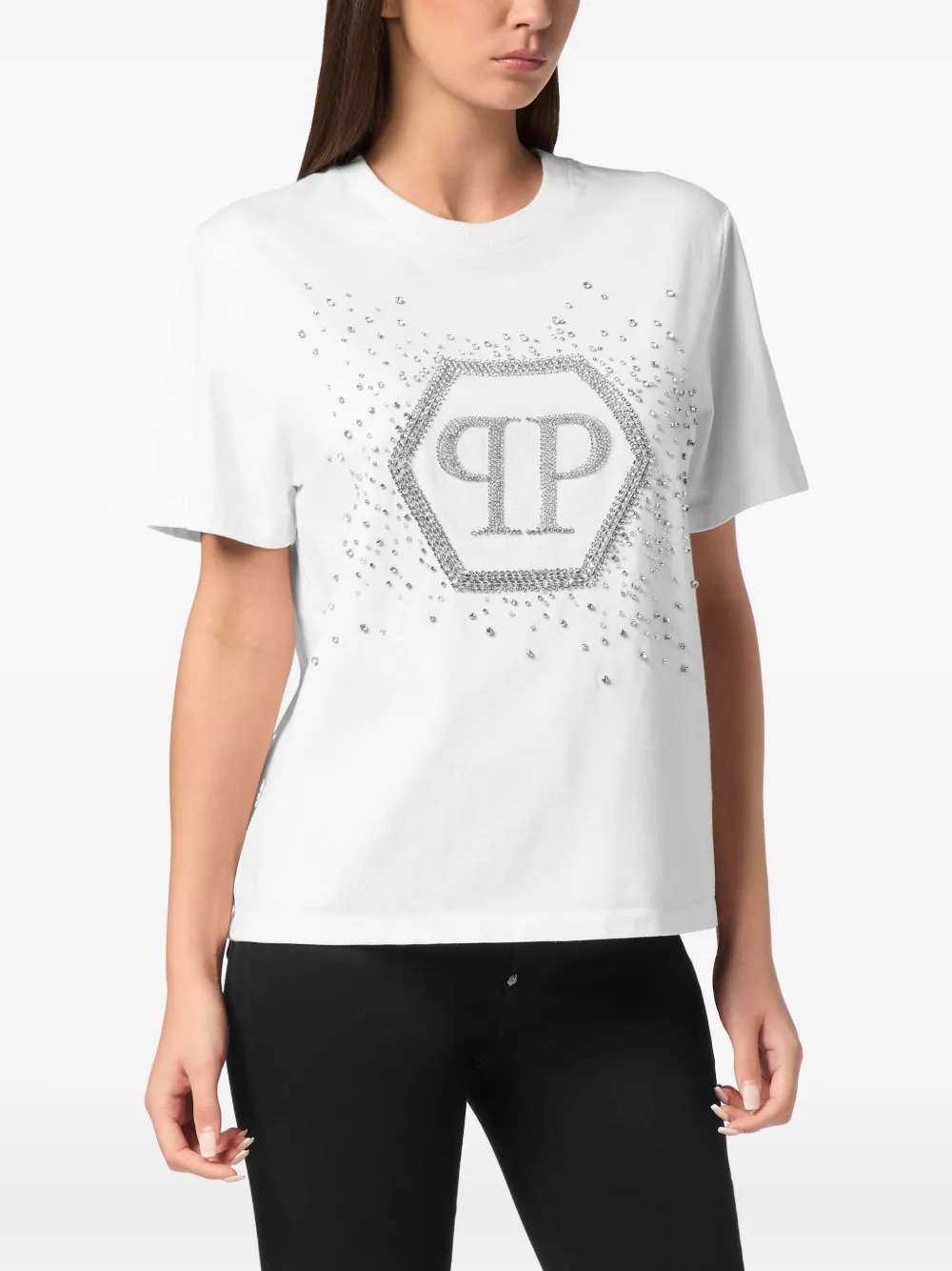 Shop Philipp Plein Hexagon T-shirt