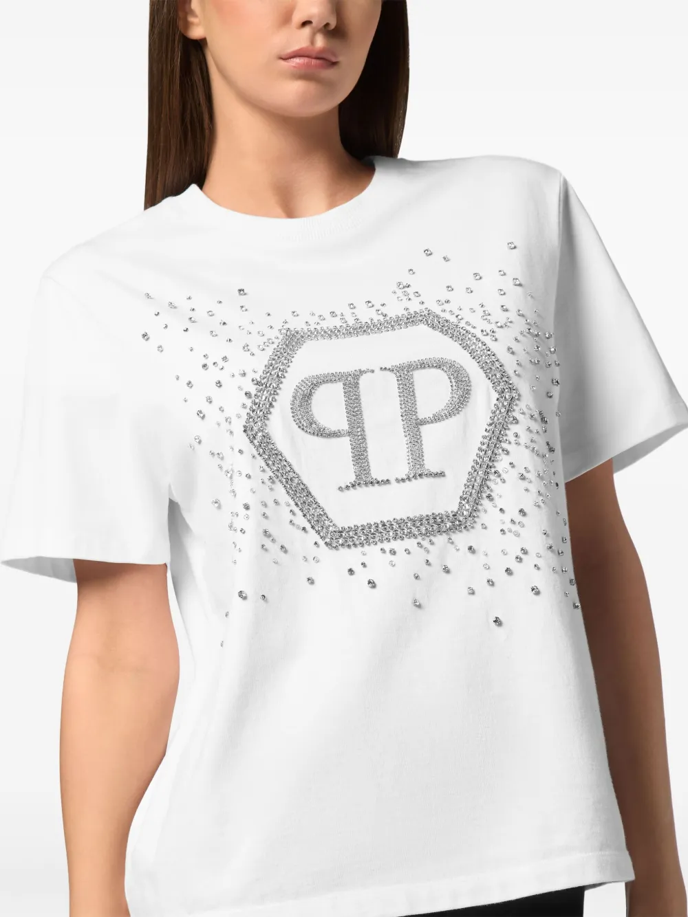 Shop Philipp Plein Hexagon T-shirt
